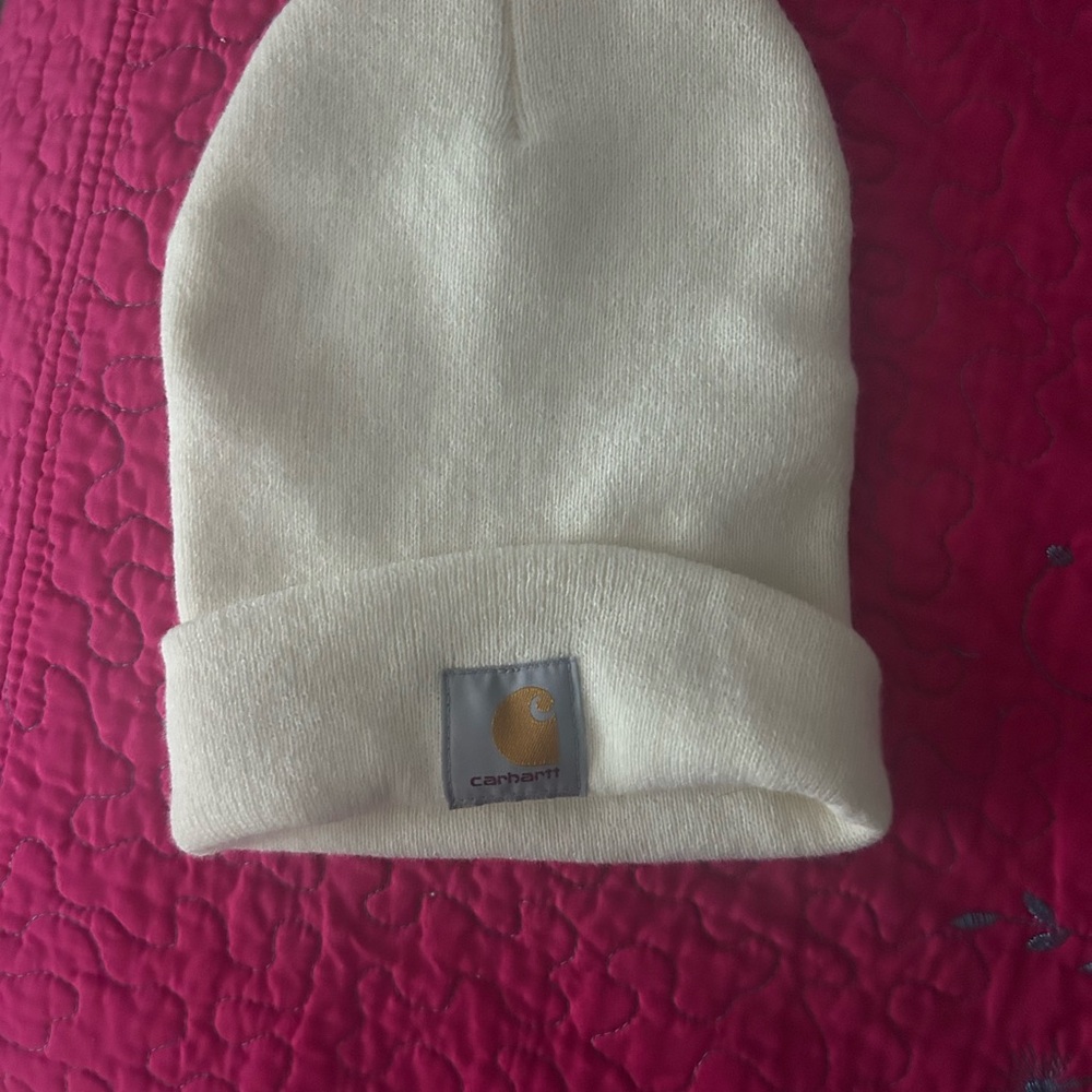 Carhartt Cream Knit Beanie